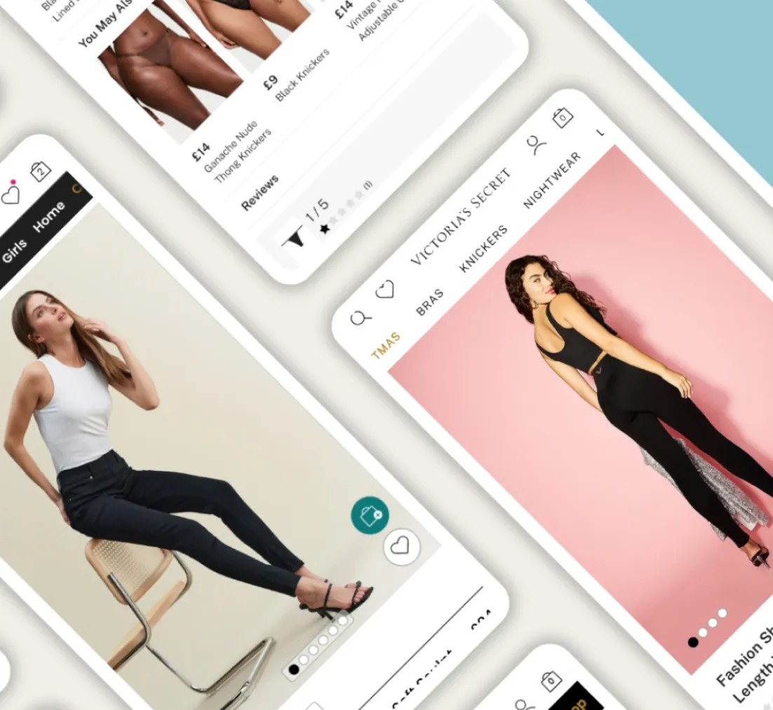 Platform modernisation montage of mobile UI screens